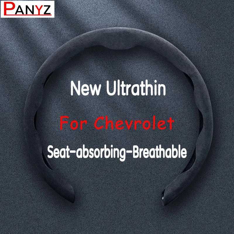 Leather Car Steering Wheel Cover Non-slip Breathable For Chevrolet Cruze Spark Camaro Volt Bolt Trax Malibu Interior accessories R250603