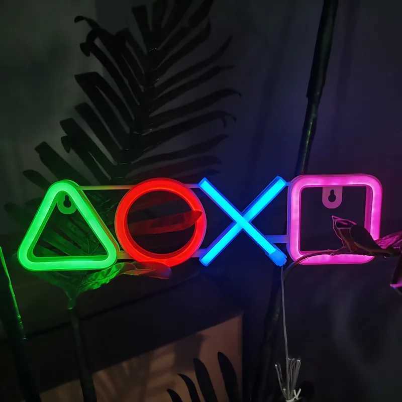 Neon Sign Custom Game Icon Light for Wall Hanging Atmosphere Playstation Lamp LED Colorful Lighting Room Bar Club Player Decor XJ250602