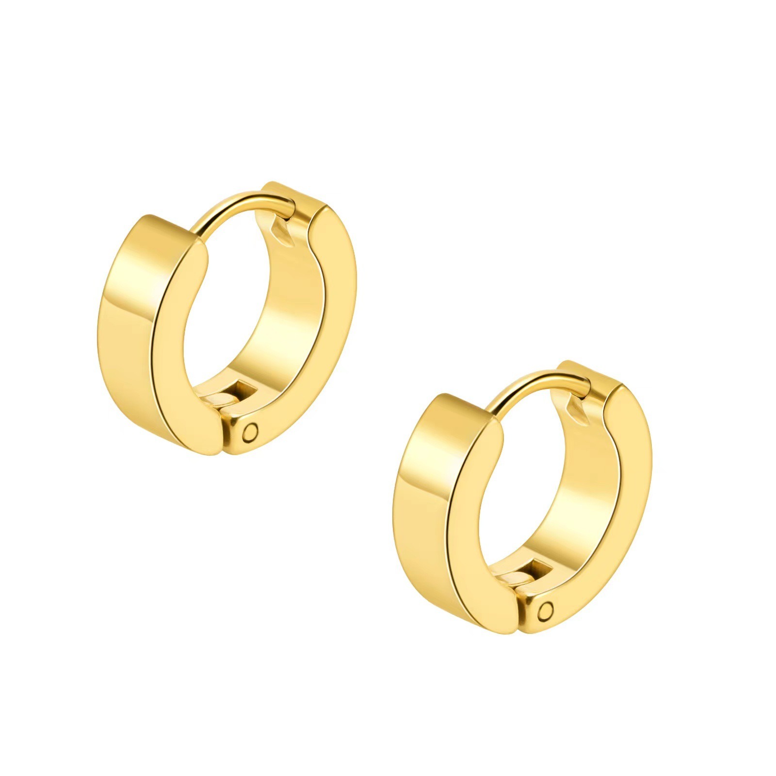 Titanium steel love stud with diamond gold plated luxury earring woman designer earrings jewelry lover gift no box