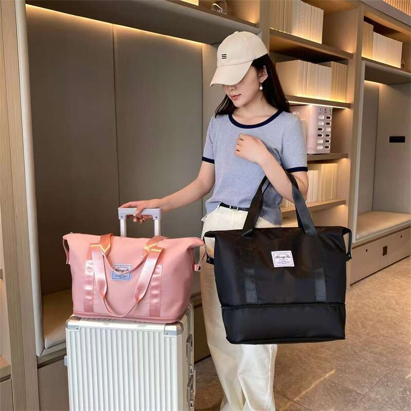 Dry Wet Separation Shoulder Expansion Yoga Fiess Large Capacity Foldable Travel Lage Storage Bag