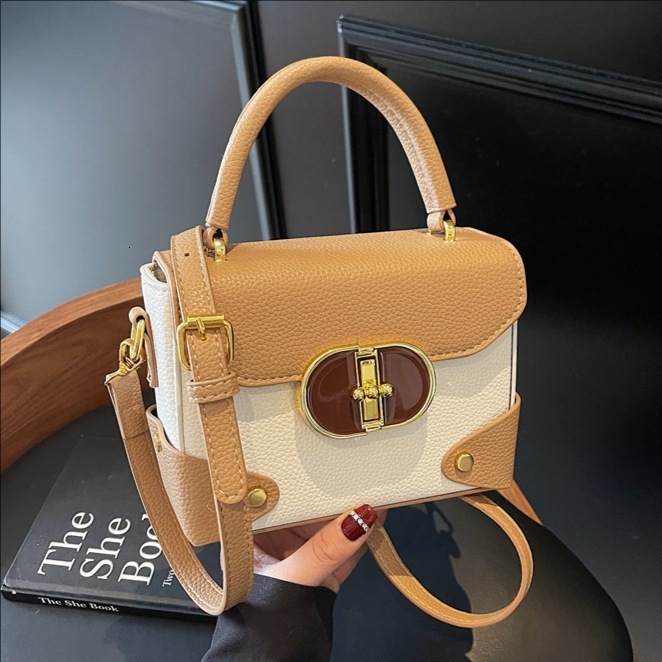 designer 2025 New High-End Color-Block Handbag for Women, Trendy Popular Versatile Crossbody Bag, Fashionable and Stylish Shoulder Bag