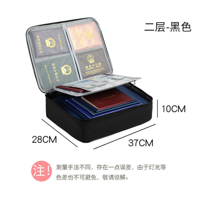 Multi-layer Large Capacity Family File Archive Storage Box Passport Holder Document Bag