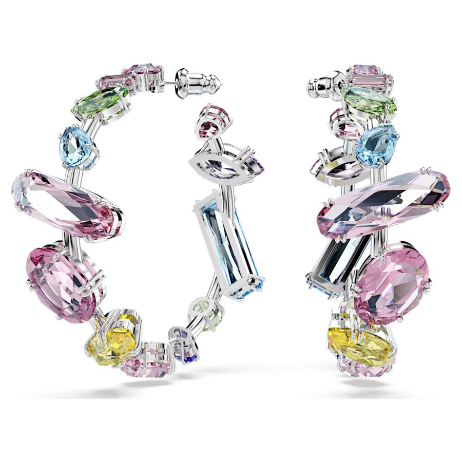 2025 New Big circle ice Austria crystal designer earrings for women pink colorful stone drop tassel lovely flower elegant earring earings ear rings je - view 3