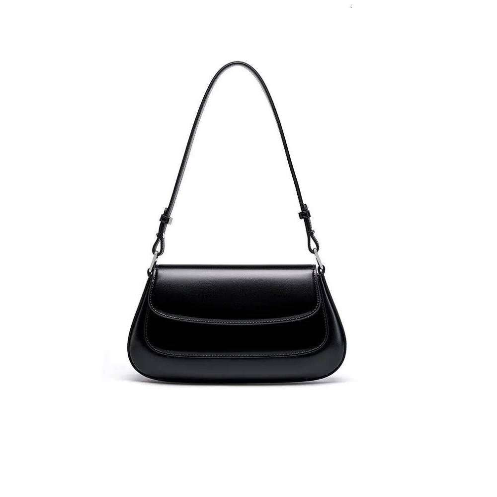 Fashion Women Crossbody Genuine Leather Daily Shoulder Ladies High Quality Underarm Saddle Bag For Street Shopping