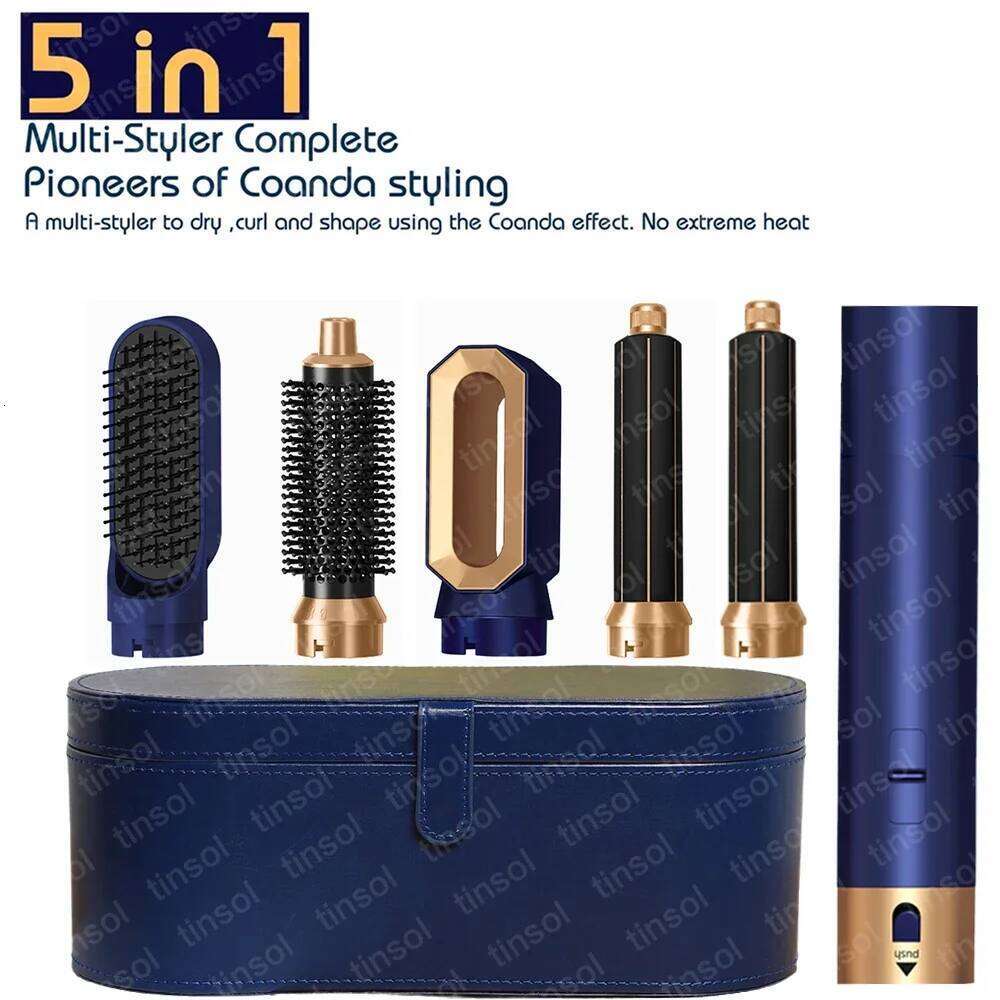 5 In1 Straightener Curling Iron With Brush Hairdryer For Dryer Hair Multi Styler