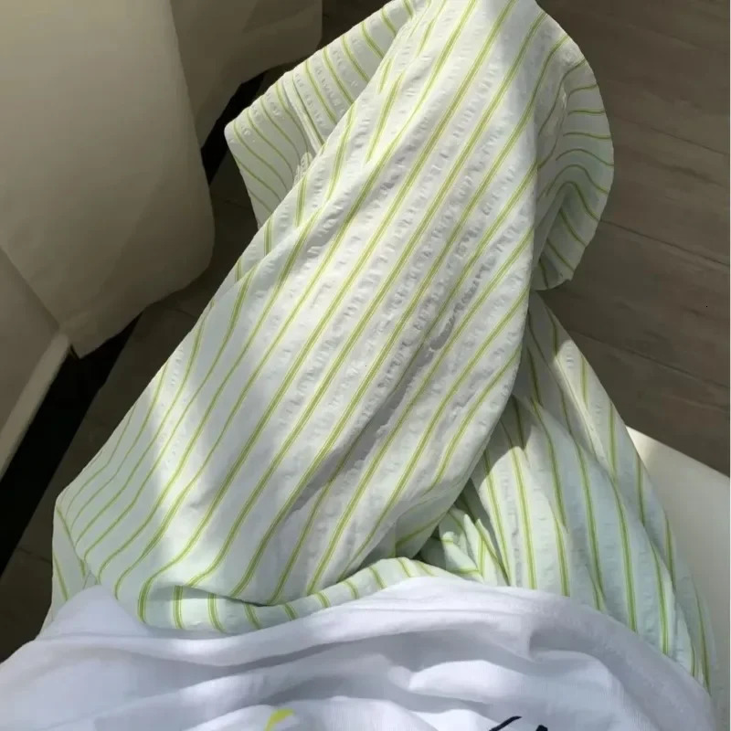 Korean Casual Striped Drawstring Straight Pant Y2k Women Loose Holiday Pants Perppy Sweet Pink High Waist Office Trousers 250603