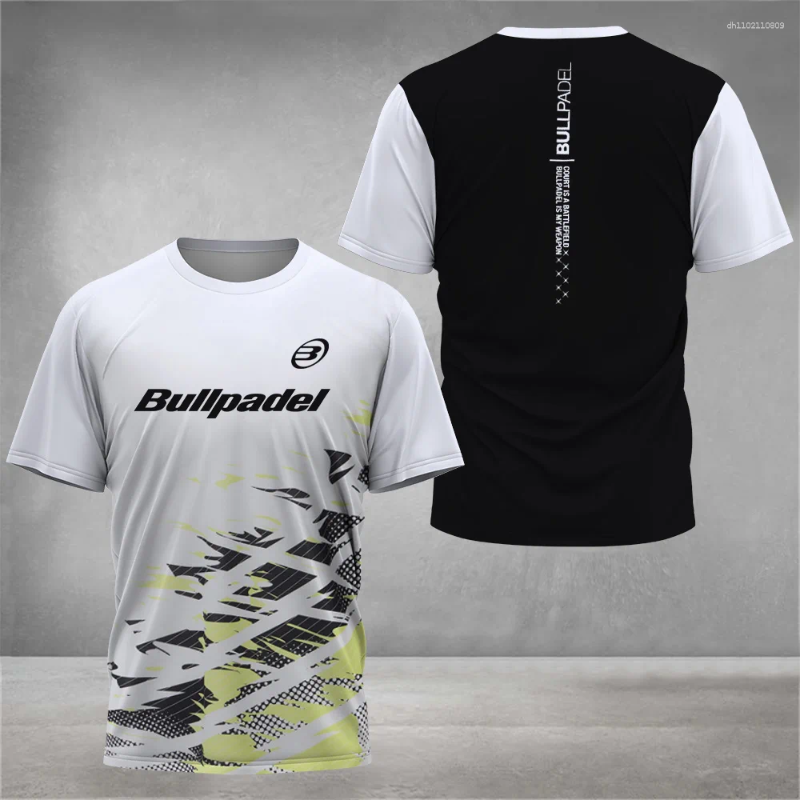 Men's T Shirts Cool Padel Breathable Short Sleeve Summer Quick Dry Street Top Outdoor Tennis Shirt Fitness Collection