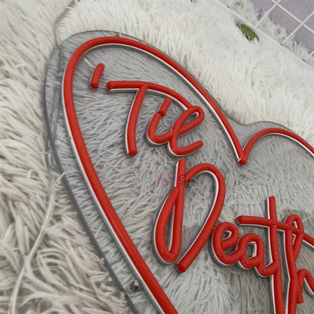 Neon LED Sign Tie Death Custom LED Night Lights Sign USB for Room Wall Decor Bar Game Room Decoration Signboard Neon Lamps XJ250602