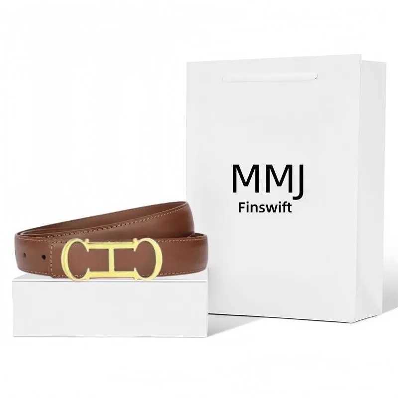 Fashion Women Ch Letter Belts High Quality Gold Buckle Best Matching Dress Jeans Belts for Women XJ250602
