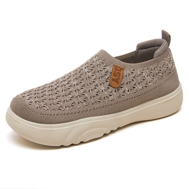 Casual Shoes Versatile Summer New Flyknit Odor Free Casual Soft Sole Sneakers Mesh Breathable Women S Shoes Ddmysaturn