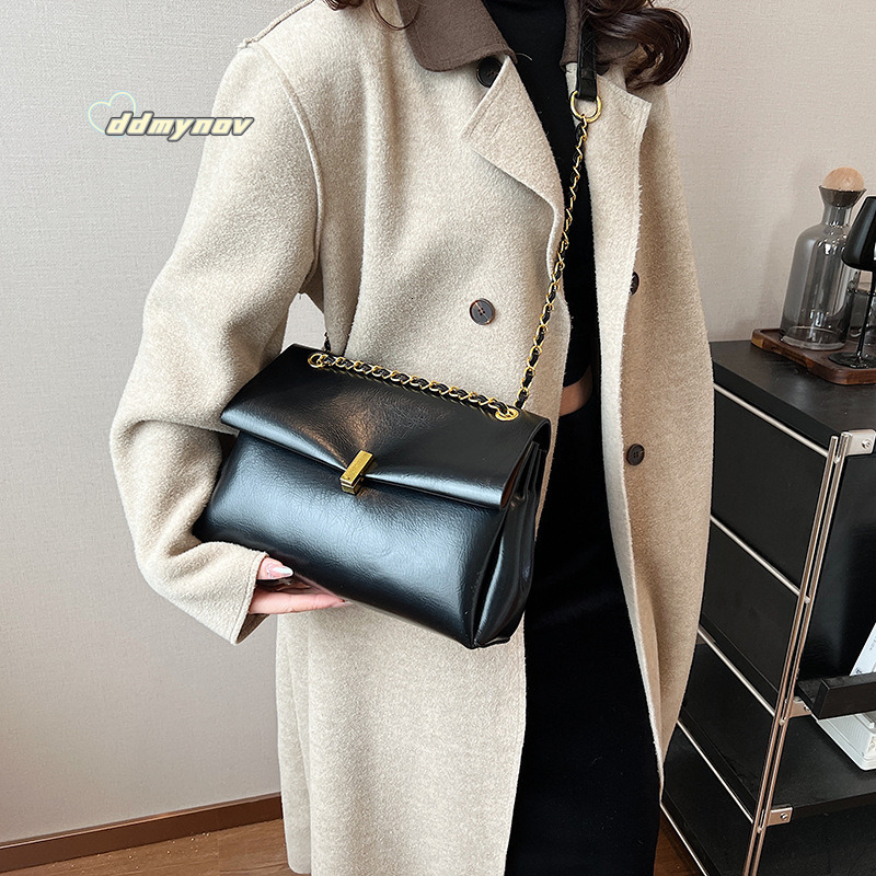 Milad Women's Tote Large Capacity Autumn Winter Crossbody 2023 New Chain Shoulder Commuter Bag ddmynov