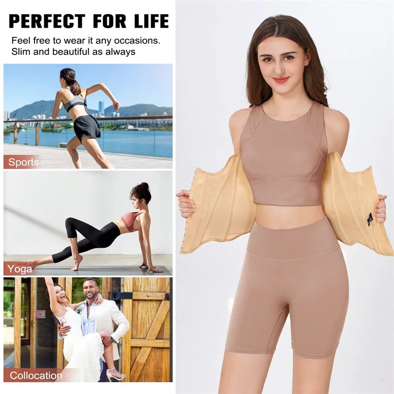 MiiOW U-shaped Waist Trainer Corset Women Shapers Breast Lifted Waist Trainer Steel Bone Slimming Breathable Womens Shapewear 250528