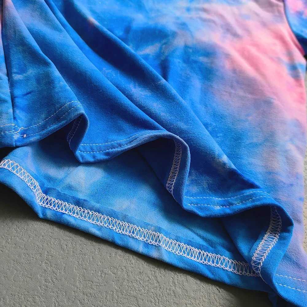 Summer Childrens T-shirt Tie-dye Short Sleeve Kids Toddler Girls Tops Tees Boys T-shirtsT250603