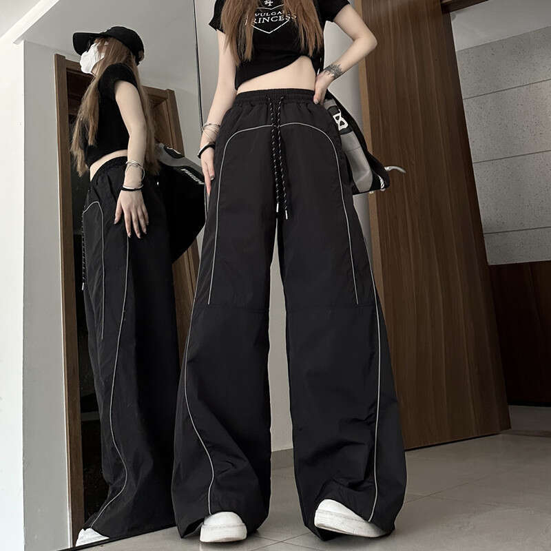 American Style Loose Fit Floor-Length Unisex Summer New Handsome Straight Wide-Leg Casual Trendy Brand Cargo Pants B5