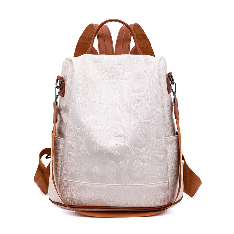 Free Shipping Women's Backpack New Large Capacity Commuting Backpack Multifunctional Anti-theft Designer Hand-held Shoulder Bag Student Backpack