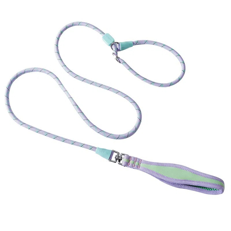 Hands-Free Anti-Pull Training Dog Leash & Collar Combo with Reflective Strips & Comfortable Grip - High Strength Pet Rope for All Breeds (1.55-1.85m)