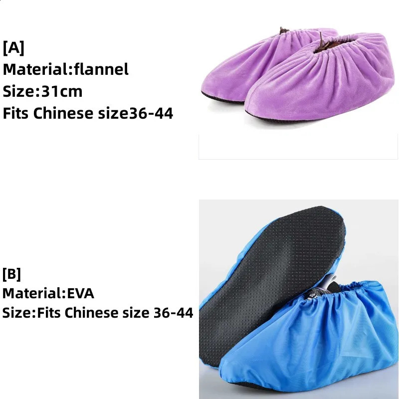 Reusable Shoe Covers Nonslip For Men Women Washable Keep Floor Carpet Cleaning Household Indoor Outdoor Shoes Protector Cover 250528