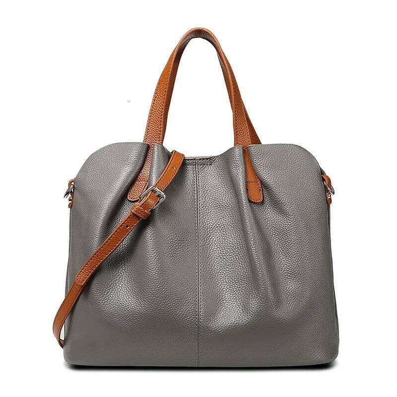 Women's 100% Genuine Leather Designer Shoulder Bag Soft Cowhide Handbags Large Capacity Crossbody Bags For Women