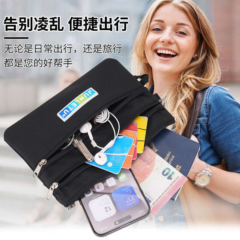 New Nylon FRID Anti-theft Card Cover Document Organizer Passport Holder