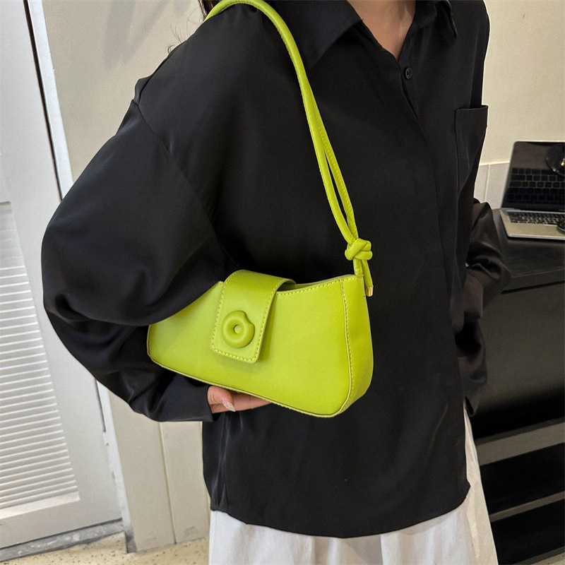 High quality brand, high-quality new style, free designer bag, one shoulder fashionable solid color bag, cross-border commuting armpit bag, new free d