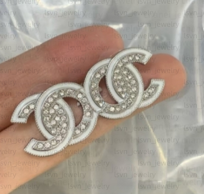 Silver Earrings Color Luxury Brand Studs Earrings Smooth Stainless Steel High Polished Women Designer Earrings Wholesale jewelry