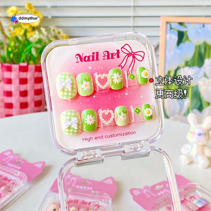 Cartoon Cute Children's Kuromi Girl Removable Wearable Nail Stickers ddmythur