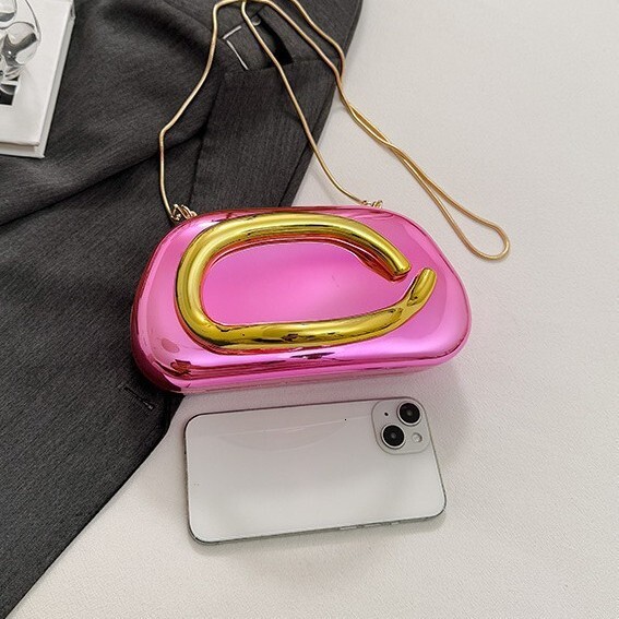 2025 New Round Box Clutch Evening Bag Designer Bag Mini Small Bag Hardware Retro Metal Handle Chain Crossbody Free Shipping Shoulder Bag Handbag