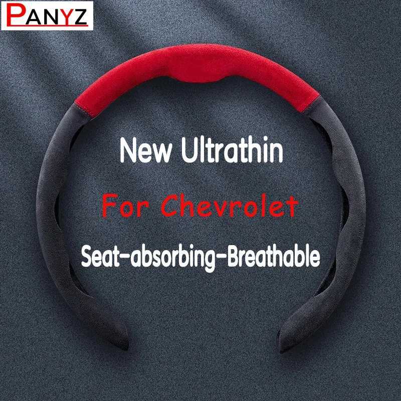 Leather Car Steering Wheel Cover Non-slip Breathable For Chevrolet Cruze Spark Camaro Volt Bolt Trax Malibu Interior accessories R250603