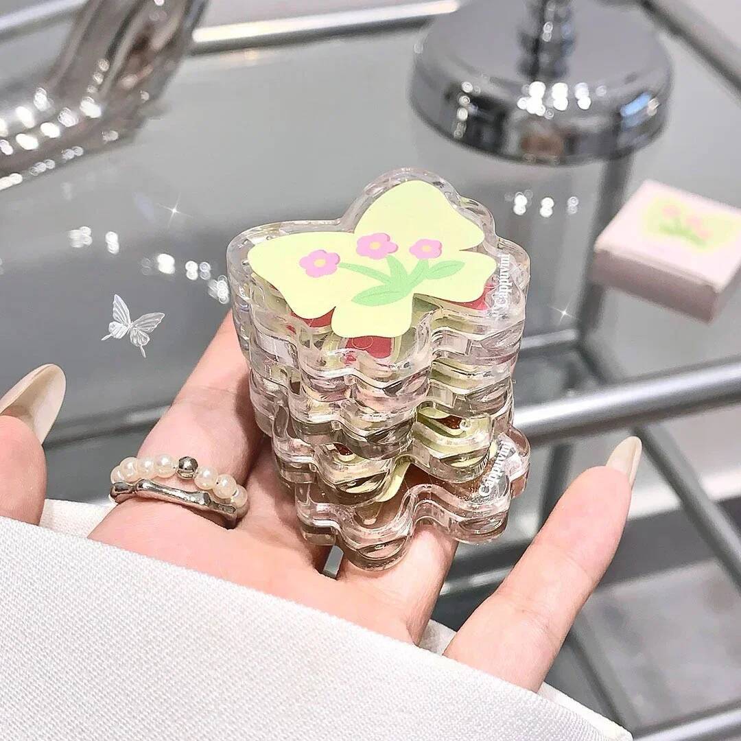 Butterfly Eyeshadow Palette Shimmer Pearlescent Lasting Fine Sparkling Sequins Eye Shadow Silkworm Brighten Pearly Highlighter