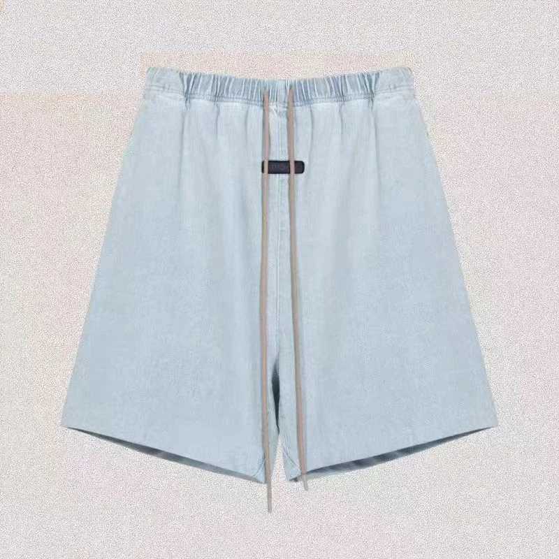 Chaopai New Oversized Denim Shorts Men Women Summer Good Quality Elasticity Drawstring Casual Shorts Breeches T250603