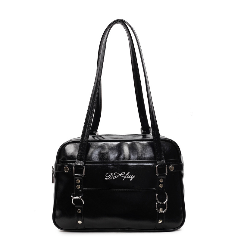 designer Versatile Soft Leather Simple College Style Large Capacity Shoulder Underarm Bag 2025 New Fashion Trend Commuter Backpack