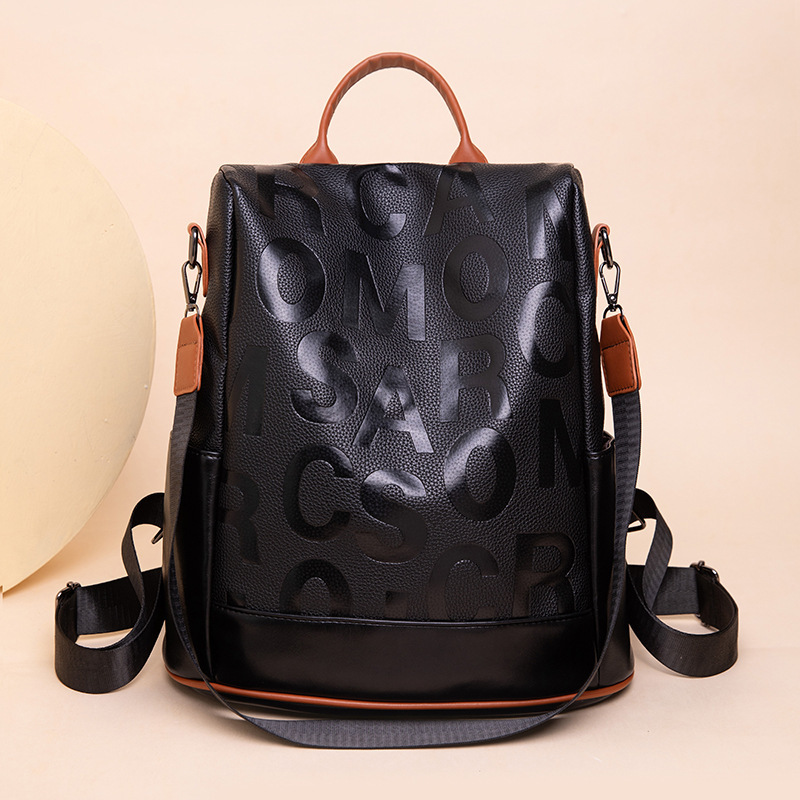 Free Shipping Women's Backpack New Large Capacity Commuting Backpack Multifunctional Anti-theft Designer Hand-held Shoulder Bag Student Backpack