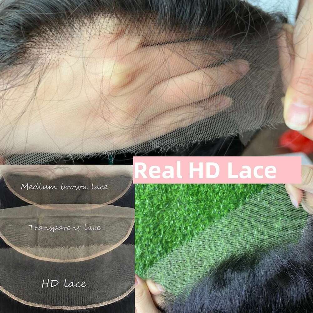 200% Burmese Curly Real 13x4 Front Human Hair Wigs Brazilian Pre-Plucking HD Lace Frontal Wig For Women