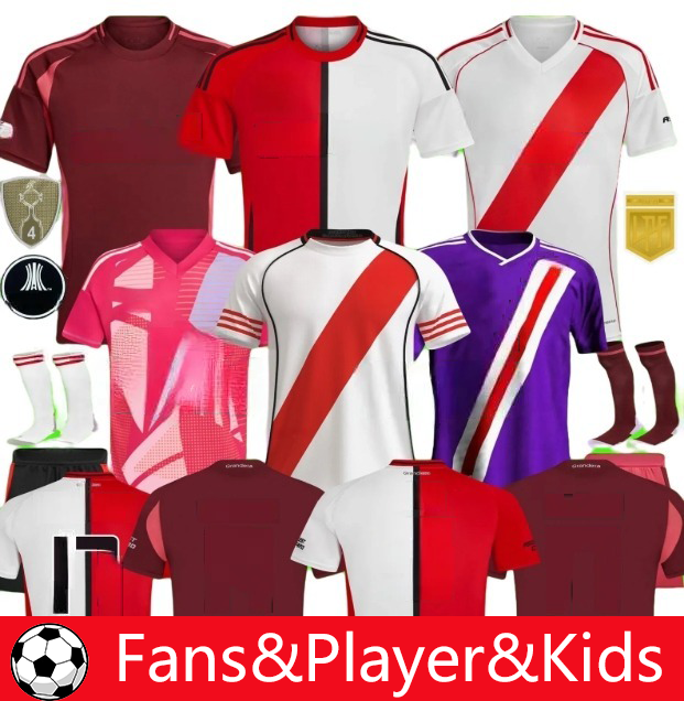 24 25 26 River Plate Soccer Jerseys Men Set Kids Kit 95 96 23 24 25 Camiseta De Futbol BELTRAN DE LA CRUZ BORJA SOLARI SIMON 2025 2026 Football Shirt Fans Player Version595