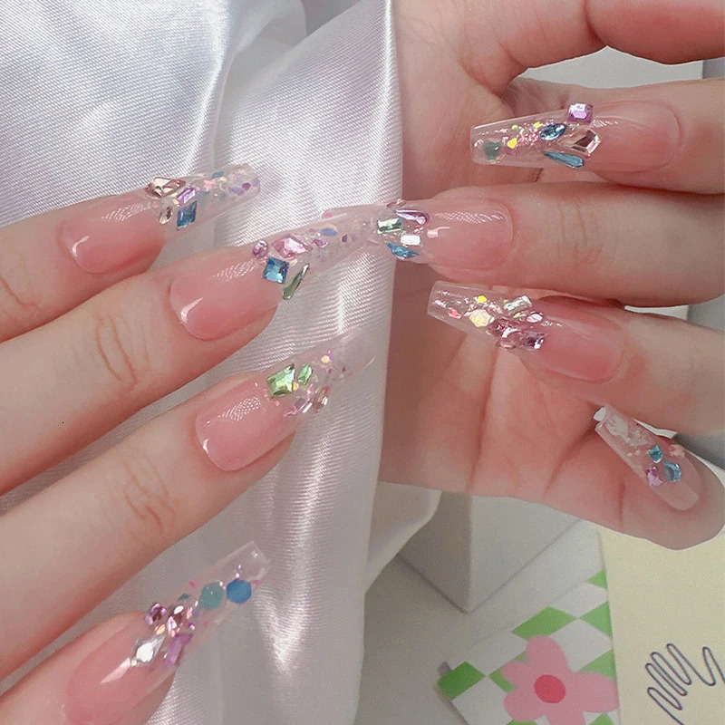 50pcs Nail Mini Glass Charming Sparkling Crystal Rhinestones Collection Mixed Color Manicure Decorations Accessories 250528