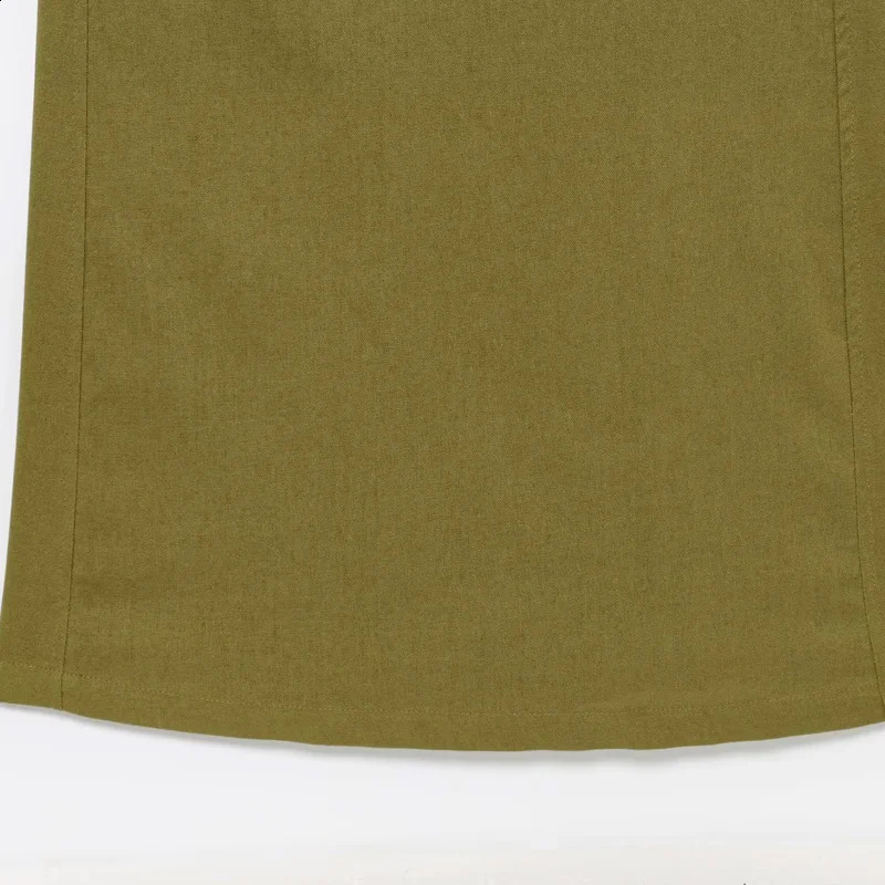 TRAF Green Long Dresses Woman Sleeveless Summer Linen Dress Cut Out Backless Midi Dress Elegant Womens Dresses 088 250529