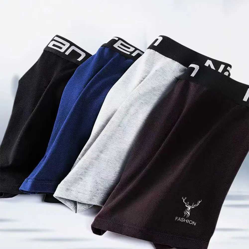 Boxershorts Men Boxers Male Underwear Man Panties Cotton Soft Short Boxer Mens Breathable Comfortable Boxer Underpants L-4XL W250603