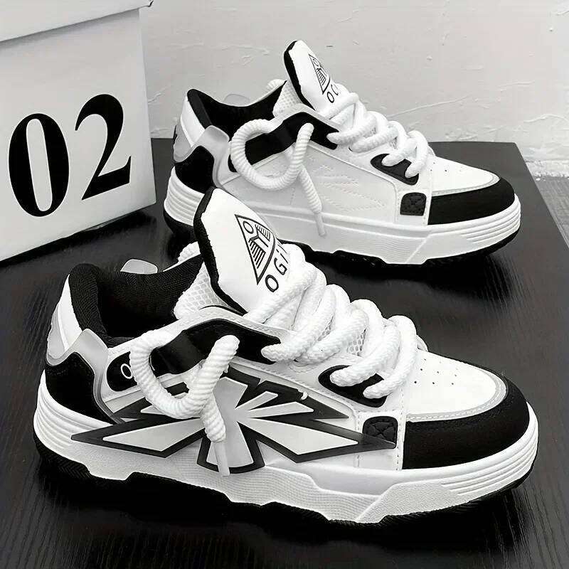 Mens Casual Sneakers Outdoor Sports Running Platform Designer Skateboard Ankle Tennis Lace Up Fashion Shoes