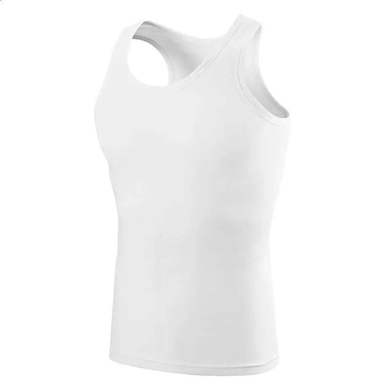 13 Pieces Mens Solid Color Basic Cotton Vest Youth Slim Exercise Sweatabsorbent Tshirt Middleaged Comfortable Bottoming 250527