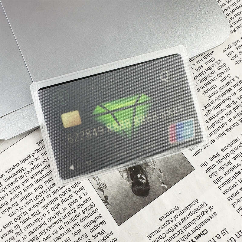 Transparent ID Waterproof Protective Case Scratch-resistant Matte Bank Bus PVC Card Holder