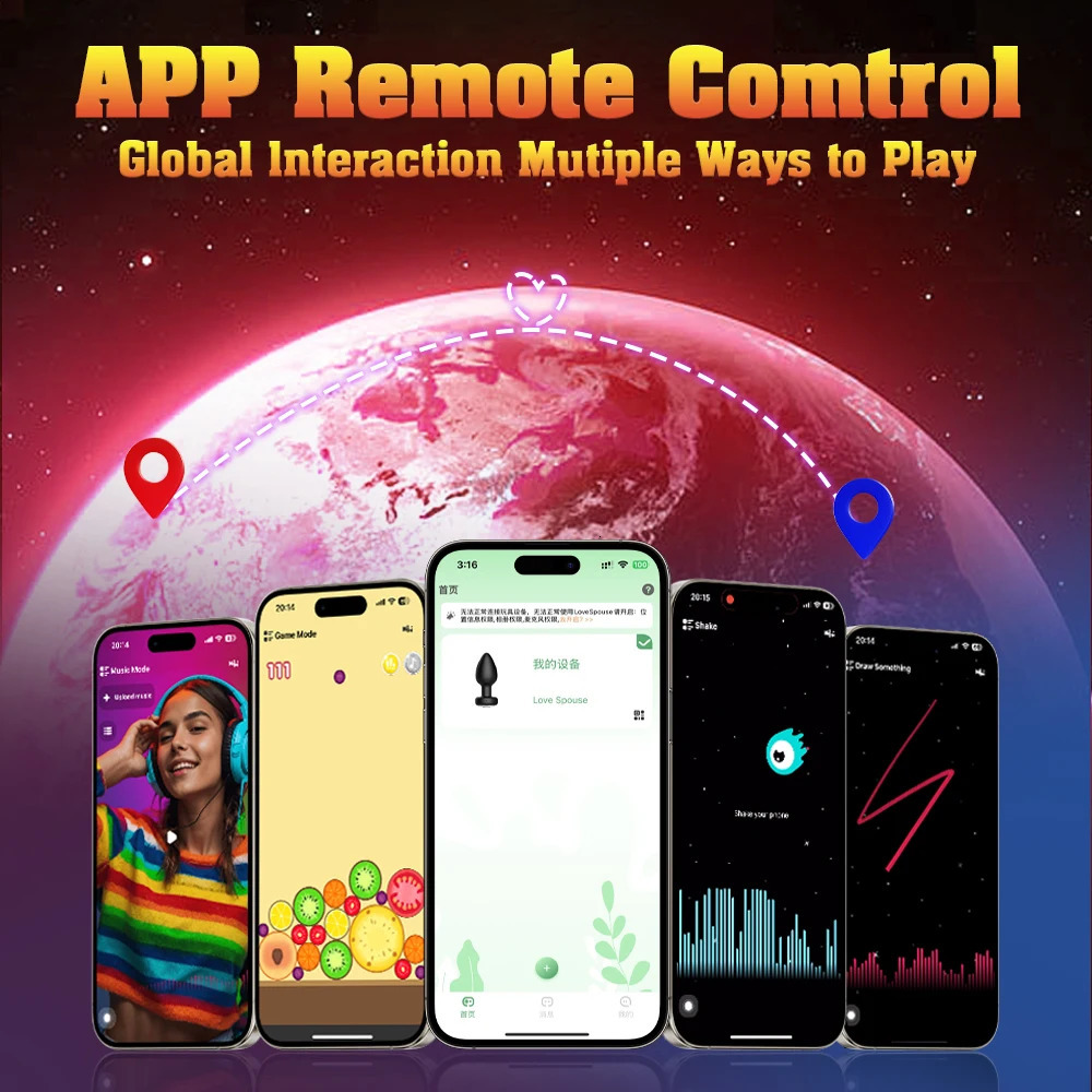 APP Control Vibrating LED Butt Plug Anal Plug for Women Men Anal Vibrator Prostate Massager Adult Goods Sex Toy for Couples 250603