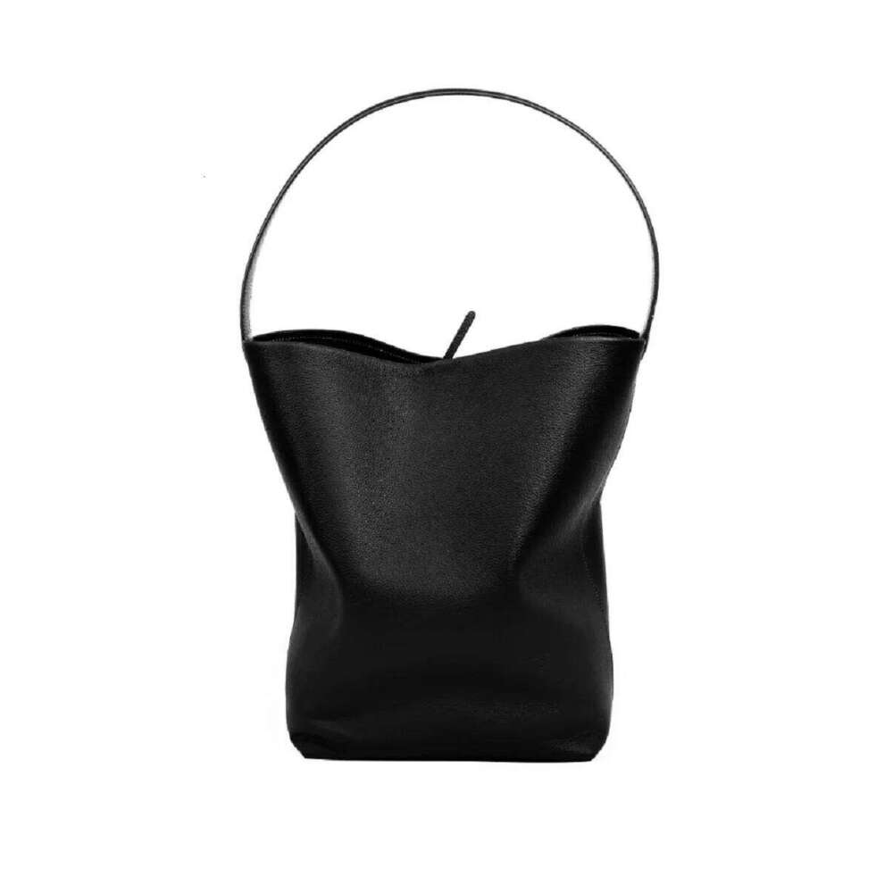 High Quality Cowhide Women Bucket Large Capacity Shoulder Fashion Ladies Genuine Leather Tote Bag For Commuting Shopping