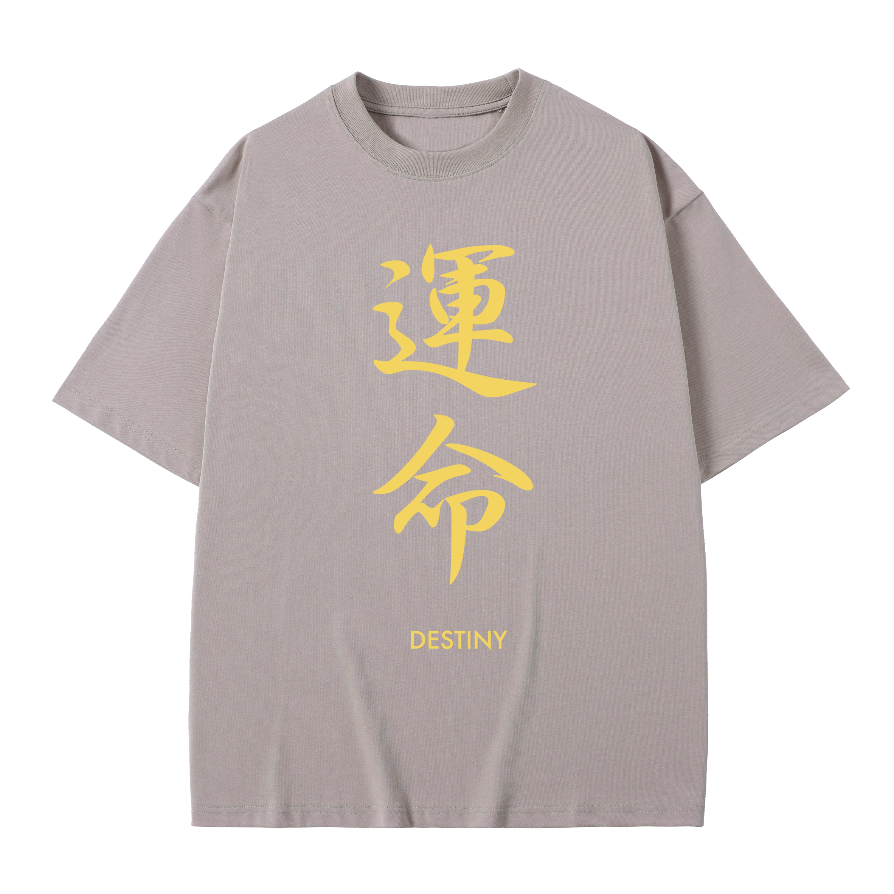 T-shirt men's top designer cotton T-shirt Calligraphy characters short sleeved clothing high-quality fashionable T-shirt