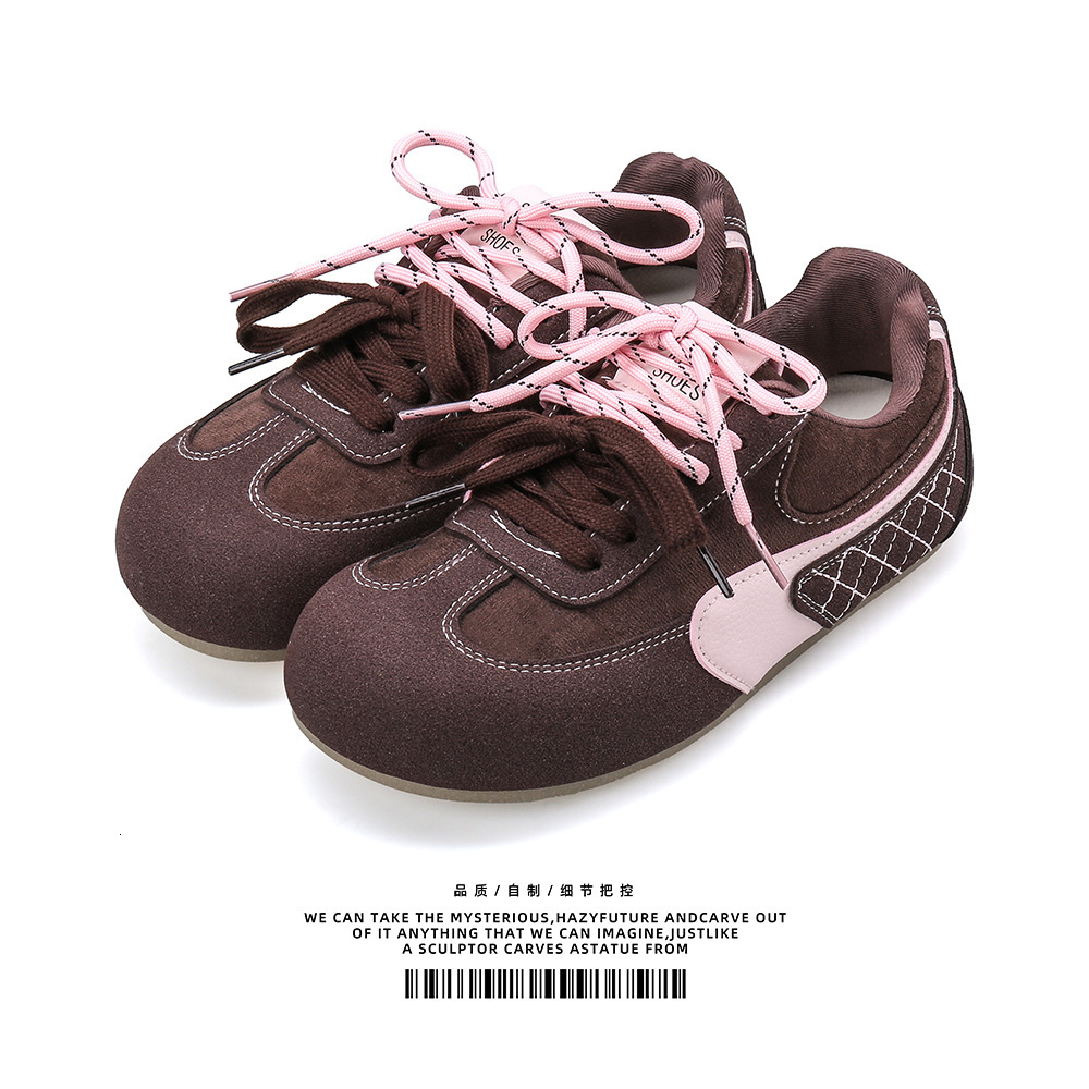 designer Hot-Selling Women's Shoes Soft Sole Comfortable Ins Korean Style Agan Shoes for Female Students Sports Casual Flat Height-Increasing Ger