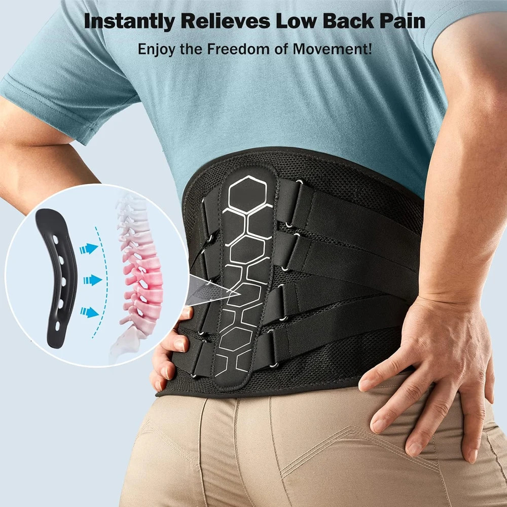 Back Brace for Lower Back Pain Women/MenBack Support with Ergonomic Lumbar PadBreathable Lumbar Support Belt for Sciatica 250528