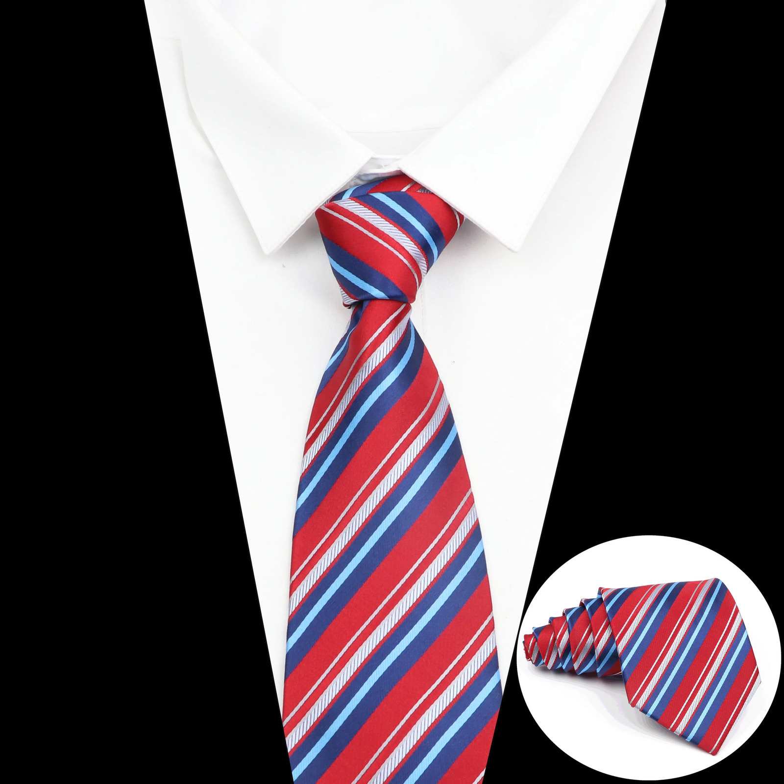 Wholesale Tie For Men Fashion 9 cm Striped Tie Men Pink Purple Fit Wedding Party Suit Accessories Necktie Gravatas Gifts 250530