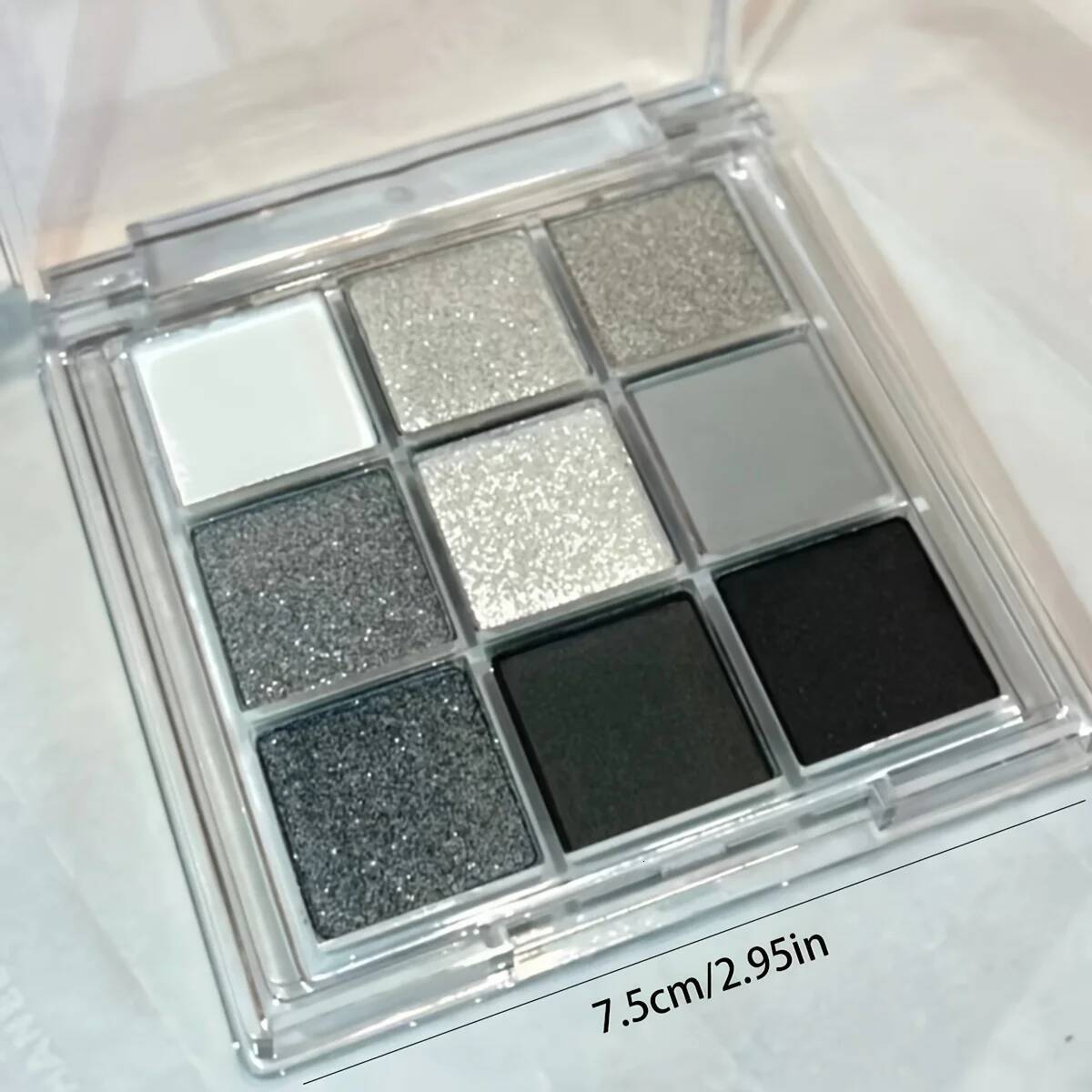 9 Colors y Eye Eyeshadow Palette Matte ShimmeryGray and Sier Tones, Party & Stage Performance Makeup
