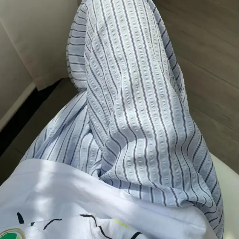 Korean Casual Striped Drawstring Straight Pant Y2k Women Loose Holiday Pants Perppy Sweet Pink High Waist Office Trousers 250603