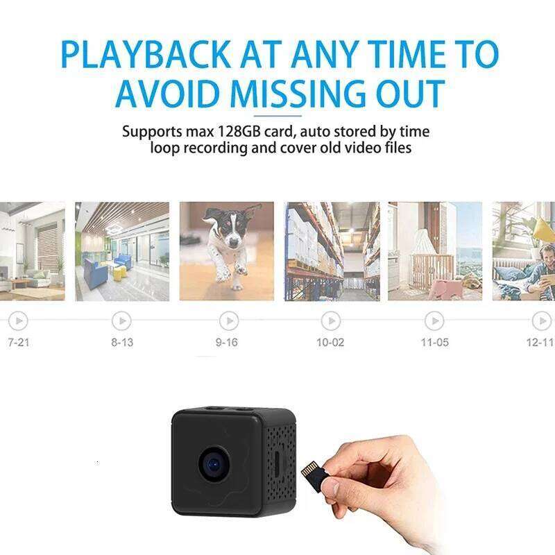 AEVYVKV Wireless WiFi Remote Monitor Mini Tiny Home IP Camera With Built-In In Super-Long Battery Life