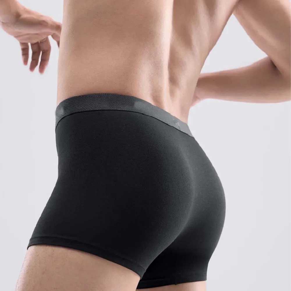 4Pcs Mens Boxers For Soft Touch Sexy Mens Underwear U Pouch Design Ice Silk Mens Underwear Plus Size Boxers W250603
